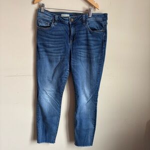 Kut from the Kloth Medium Blue Cropped Jeans